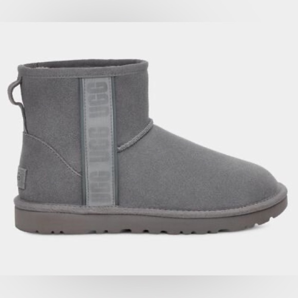 *Last Chance* UGG Classic Mini Side Logo II Suede Lighthouse Gray 🤍 - Picture 1 of 6